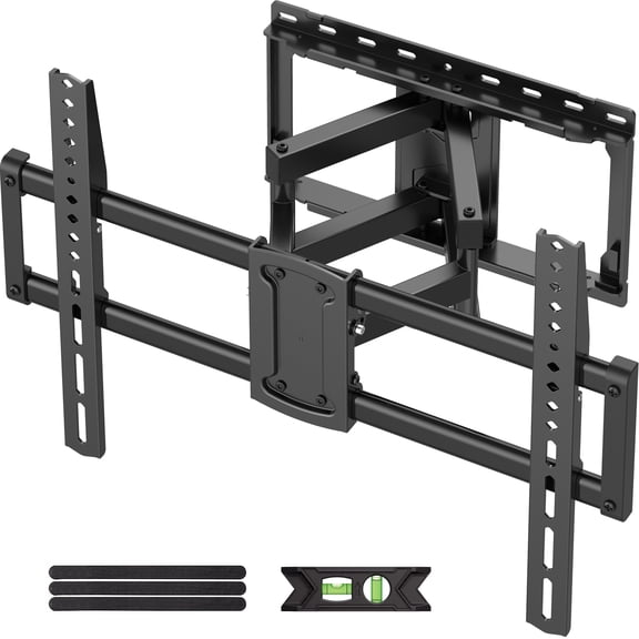 USX MOUNT Full Motion TV Wall Mount for 47-92 inch TVs Swivels Tilts Extension Rotation Holds up to 132lbs Max VESA 600x400mm, Fit 16" Wood Stud