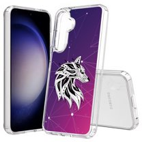 TalkingCase Slim Fit Phone Case Compatible for Samsung Galaxy S25  Plus(Not S25/ S25 Ultra), Wolf Star Sky Print, Lightweight,Flexible, USA Print