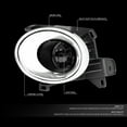 thumbnail image 2 of DNA Motoring FL-ZTL-266-SM For 2013 to 2016 Nissan Pathfinder R52 Pair Front Bumper Driving Fog Light Lamp+Switch Smoked Lens 14 15, 2 of 6