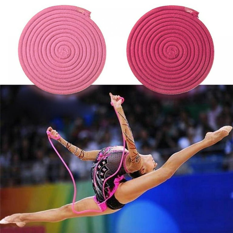 Gymnastics Rope, Rhythmic Gymnastics Rope Rainbow Color Jumping Sports Training Rope Competition Arts Rope for Kids Playing Fitness Home Deocr, Size