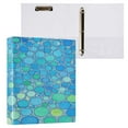 thumbnail image 3 of Spring Bubbles 12.4x10.6in PVC Round Ring Binder, D-Ring 3-Hole, Metal Clip, 200 Sheets, 3 of 10