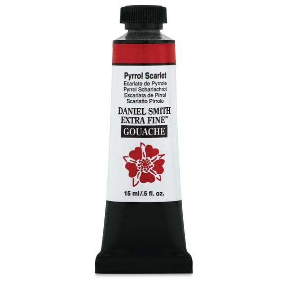 Daniel Smith Extra Fine Gouache - Pyrrol Scarlet, 15 ml Tube