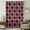Red, Black, Crimson, variant on Grey Pink Geometric Sheer Curtains 45 Inches Long, Black White Boho Light Filering Curtains, Breathable Simi Curtain Privacy Drapes for Kitchen Bathroom Lightweight Small Window Treatment