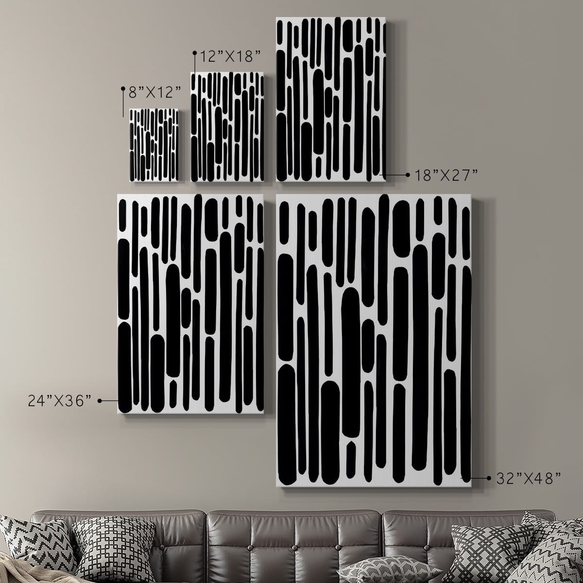 Shuffle I Premium Gallery Wrapped Canvas - Ready to Hang