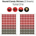 thumbnail image 5 of Big Dot of Happiness Red Carpet - Movie Night Party Candy Favor Sticker Kit - 304 Pieces, 5 of 8