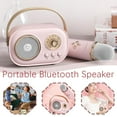 thumbnail image 2 of Portable Karaoke Machine with 2 Wireless Microphones Bluetooth 5.0 Speaker for Kids Parties Home Entertainment, 2 of 8