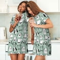 thumbnail image 4 of Rateoe Puppy Print Women’s Nightdress – Cozy Cotton Short-sleeved Sleep Shirt, Loose-Fit Sleepwear, Perfect for Relaxing and Sleeping, 4 of 6