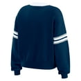 thumbnail image 3 of Women's WEAR by Erin Andrews Navy Dallas Cowboys Lace-Up Pullover Sweatshirt, 3 of 4