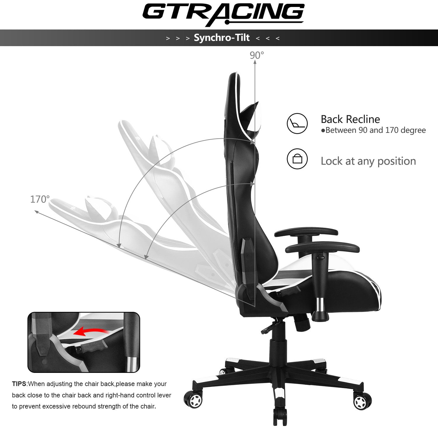 gtracing blue gaming chair