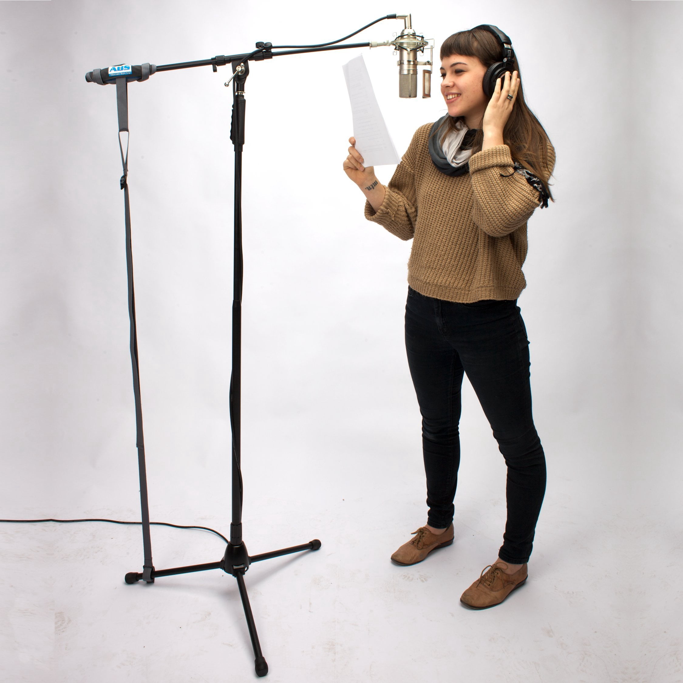 abs adjustable boom stop - keeps your boom arm microphone stand from drooping, dropping and slipping