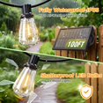 thumbnail image 3 of Cadena de luces solares Skoiuc, 100 pies, resistentes al agua, con control remoto y temporizador, 3 of 9