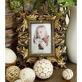 thumbnail image 5 of DecMode 4" x 6" Handmade Intricate Carved Gold Scroll Photo Frame (2 Count), 5 of 16