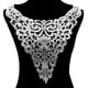 thumbnail image 4 of Sonducket Encaje bordado poliéster calado ramillete cuello falso apliques escotes tela ornamento telas textiles de moda Accesorios de disfraces Blanco, 4 of 6