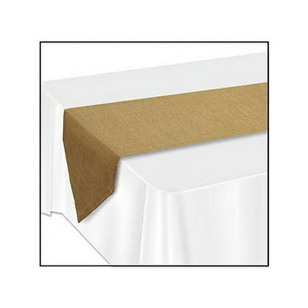 

Party Central Pack of 6 Brown Contemporary Rustic Table Runners 6