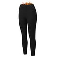thumbnail image 4 of ZHOUCHANKIDS Women Lined Leggings Weather Thick Thermal Warm Winter Tights Lift High Waist Tummy Pants Black L, 4 of 7