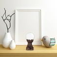 thumbnail image 5 of SWETRACE 1Pcs Display Stands for Spheres Wood Carving Base Round Top Crystal Ball Stand, 5 of 8