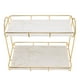 thumbnail image 4 of Estantes Organizadores de Baño de 2 Niveles Antideslizantes para Almacenamiento de Baño de Inodoro para Dormitorio de Cocina Dorado ANGGREK Otros, 4 of 8