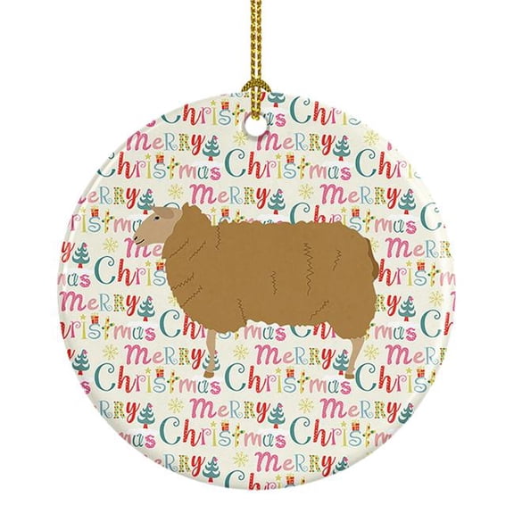 East Friesian Sheep Christmas Ceramic Ornament 2.8 in x 2.8 in