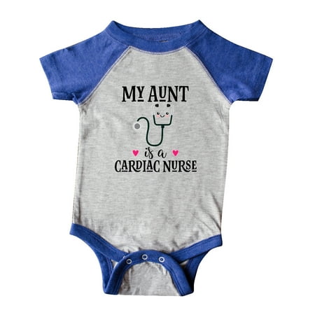 

Inktastic My Aunt is a Cardiac Nurse Gift Baby Girl Bodysuit