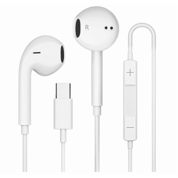 USB-C Wired Earbuds with Microphone, Noise Isolation & Remote Control, Compatible with iPhone 17/16/15, Samsung Galaxy, iPad, Pixel Devices