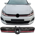 thumbnail image 5 of Ikon Motorsports Compatible with 17-19 VW Golf 7.5 GTI Style Bumper Cover W/ Fog Lights Grille Side Skirts, 5 of 7