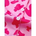thumbnail image 5 of Emy Dola Silk Satin Pajama Set for Women 2 Piece Lounge Pjs Winter Matching Summer Sleepwear Button Down Shirt Shorts S-2XL, 5 of 10