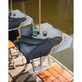 thumbnail image 2 of Boanket Outdoor Tablecloth with Umbrella Hole for Patio/Picnic/Party/Camping, Marble Black Waterproof Table Cloth Square Cover Washable, Ink Painting Modern Abstract Art (54"x 54"), 2 of 7