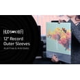 thumbnail image 2 of Hudson Hi-Fi Flexible Archival-Grade Vinyl Record Outer Sleeves, 100 Pack, Crystal Clear, Anti-Static, Acid-Free, 2 of 8