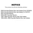 thumbnail image 2 of SIM Front Rear Semi-Metallic Brake Pads Kit for Car Hyundai Elantra Tiburon KSM-100302, 2 of 8
