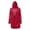 Red, variant on Women's Longline Hooded Sweatshirt, Side Slit Detail with Pockets, Oversized Casual Pullover for Layered Looks and Comfortable Daily Wear-Beige