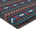 thumbnail image 2 of Ambesonne Antique Fitted Sheet, Old Motif, Twin XL Size, Black Blue Coral, 2 of 3