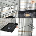 thumbnail image 7 of Alden Design 30" Bird Cage with Slide-Out Tray and Wood Perches, Black, 7 of 7