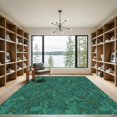 thumbnail image 2 of ODIKA 4'x6' Machine Washable Non-Slip Area Rug, Woodland Wildlife Botanical Forest High Traffic Rug, Green, 914672, 2 of 7