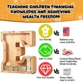 thumbnail image 3 of UBeesize Wooden Letter Piggy Bank,Piggy Bank for Boys Girls,Toddler Alphabet Money Bank,Coin Bank Birthday Gift for Kids,Children's Gift (J), 3 of 7