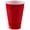 Red, variant on Elegani 12 oz. Plastic Disposable Cups - Pack of 20 - for Parties, Picnics, and Everyday Use-Red