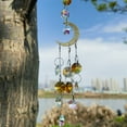 thumbnail image 3 of Sylvtty Moon Sun Catcher Prismatic Rainbow Maker Pentagram Beaded Sunlight Catcher Window Hanging Ornament for Bedroom Garden Decor, 3 of 7