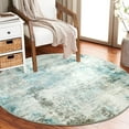 thumbnail image 4 of Carvapet Round Area Rug, Non-Slip Washable Circle Rug for Kitchen Bathroom Living Bedroom, Super Soft Absorbent Carpet Low Pile, 5ft, Teal, 4 of 7
