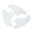 thumbnail image 1 of Inflatable Surfboard Fin, Paddle Board Fin Exquisite PVC Increase Stability 3PCS  for Outdoor Black,White,Translucent, 1 of 7