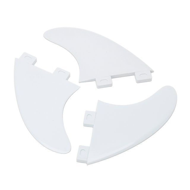 Inflatable Surfboard Fin, Paddle Board Fin Exquisite PVC Increase Stability 3PCS for Outdoor Black,White,Translucent