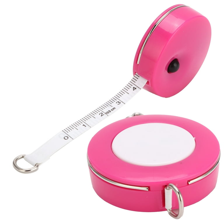 Uxcell Cloth Tape Measure Retractable Measuring Tape Soft Dual Sided  Plastic Pink 1pcs