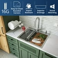 thumbnail image 3 of Karran Usa WST-20-PK1 Elite Workstation 25" Drop In Single Basin Stainless Steel Kitchen, 3 of 6