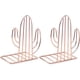thumbnail image 1 of 2 Pcs Serre-livres En Mtal, Presse-livres En Forme De Cactus Dcoratif Titulaire Pour Rangement Livres Magazines De Bureau Maison Bibliothque Cole,11 Feliz Sencillez, 1 of 5