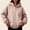 Khaki, variant on QUNYINEY Womens Hoodies Fall Pink Zip Up Sweatshirt Casual Long Sleeve Hooded with Pocket Loose Fit Sweatshirt for Women S-2XL