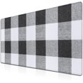 thumbnail image 1 of Office Desk Mat Black and White Buffalo Plaid Extra Large Mouse Pad (35.4" x 15.7") with NonSlip Rubber Base for Gaming & Office Use, Full Desk Coverage, Perfect for Game Enthusiasts, 1 of 6