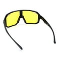 thumbnail image 7 of Xloop Mens HD Night Driving Lens Oversized Shield Sport Plastic Sunglasses [Shiny Black], 7 of 7