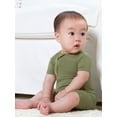 thumbnail image 3 of Gerber Unisex Baby Buttery Soft Short Sleeve Romper with Viscose Made from Eucalyptus, Sizes 0/3M-18M, 3 of 12