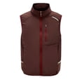 thumbnail image 3 of Men's Stand Collar Air Conditioning Jacket Nylon Spandex Sleeveless Vest Breathable Quick Dry Lightweight for Hiking Fishing Travel Workout Outdoor | Zenithor,Coffee 4XL, 3 of 9
