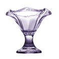 thumbnail image 1 of Light Luxury Retro Cocktail Glass Goblet Transparent Petal Shape Dessert Glass Cup Ice Cream Cups F Banmo, 1 of 5