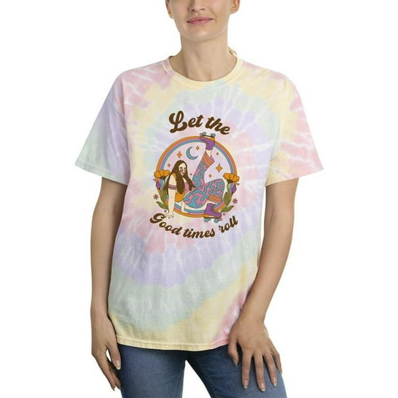 Let The Good Times Roll! Tie Dye Spiral Women -Smartprints Designs, Female x-Large