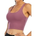 thumbnail image 2 of YouLoveIt Women Yoga Tops Yoga Vest Ring Sling Vest Active Wear Tops Vest Yoga Sleeveless Fitness Jogging Yoga Tank Top Women Padded Sports Bra, 2 of 7